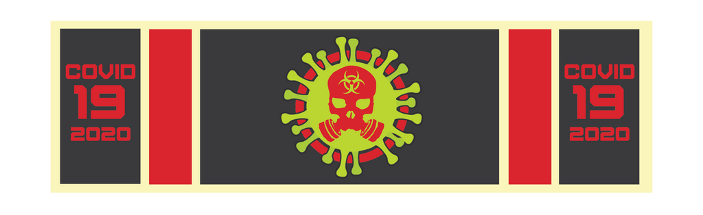 COVID 19 SERVICE RIBBON PATCH (2-PACK)