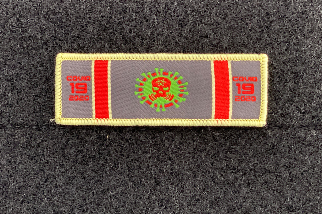 COVID 19 SERVICE RIBBON PATCH (2-PACK)