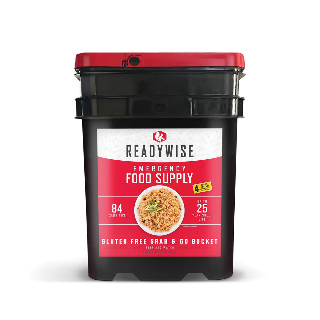 ReadyWise Gluten Free Grab & Go Bucket - 84 Servings