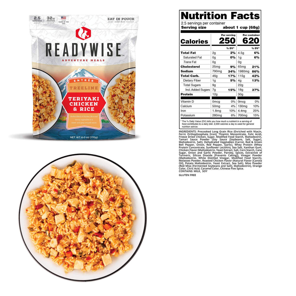 ReadyWise Reeline Teriyaki Chicken & Rice - 6 Pack Case