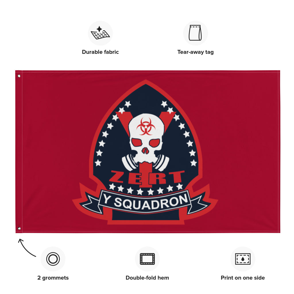 ZERT Y Squadron Flag - RWB