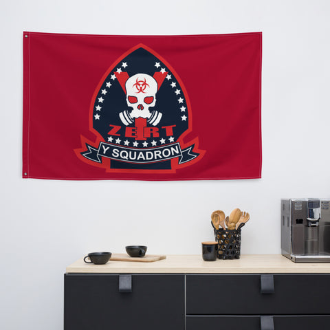 Image of ZERT Y Squadron Flag - RWB