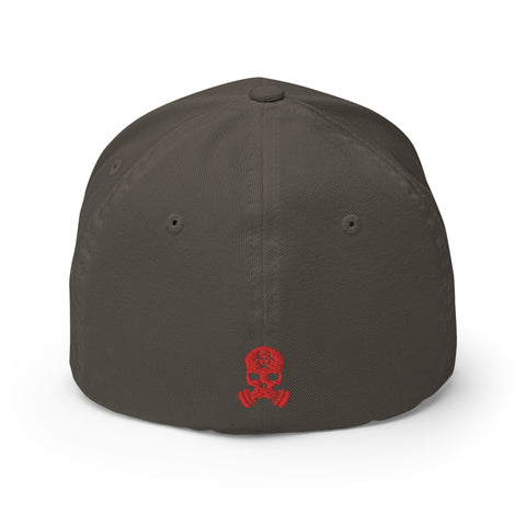 Image of ZERT Skull FlexFit Hat - Red Logo