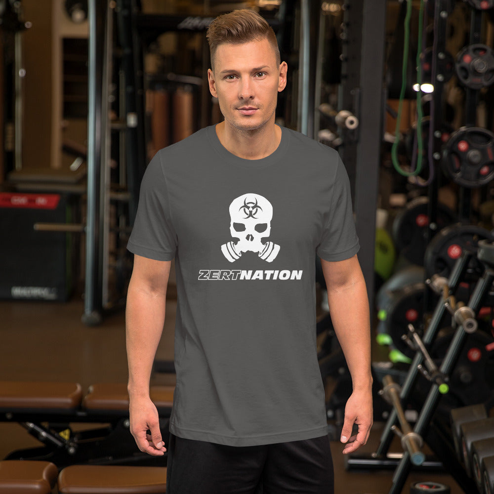 ZERT Nation White Logo Short-Sleeve Unisex T-Shirt