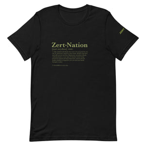 ZERT Nation Definition Unisex T Shirt