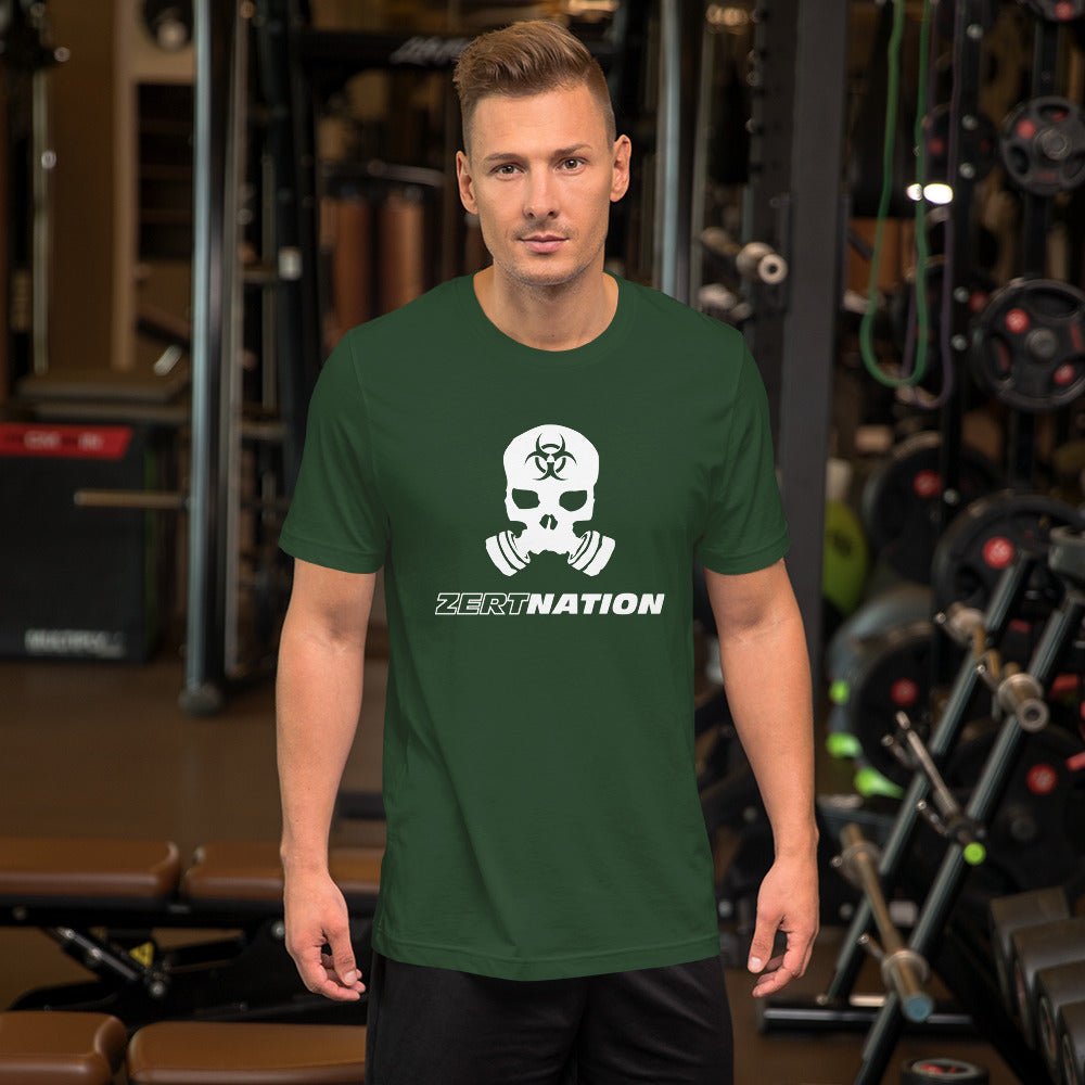 ZERT Nation White Logo Short-Sleeve Unisex T-Shirt