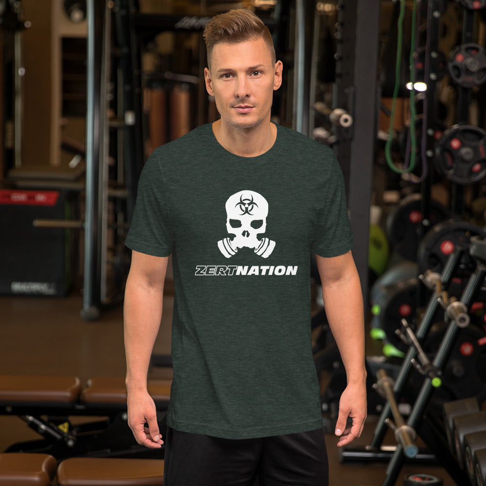 ZERT Nation White Logo Short-Sleeve Unisex T-Shirt