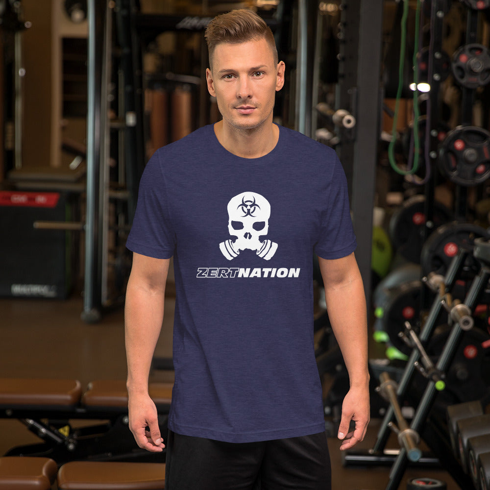 ZERT Nation White Logo Short-Sleeve Unisex T-Shirt