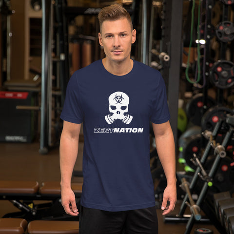 Image of ZERT Nation White Logo Short-Sleeve Unisex T-Shirt