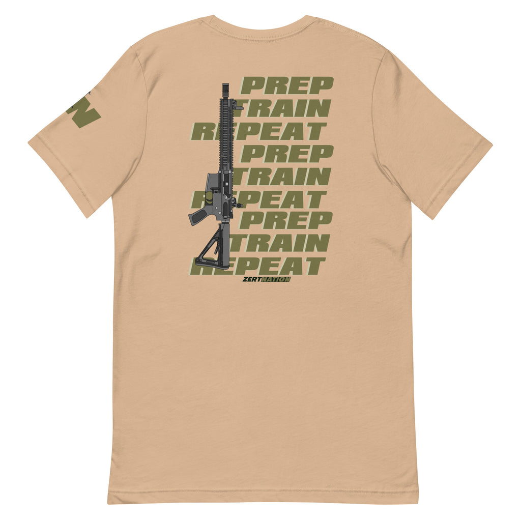 ZERT Nation Prep, Train & Repeat Unisex T Shirt