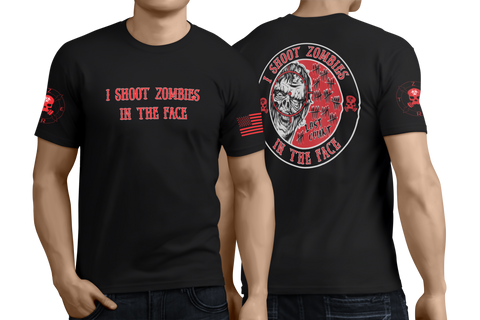 Image of I Shoot Zombies In The Face T-Shirt