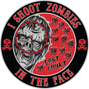 I Shoot Zombies In The Face T-Shirt