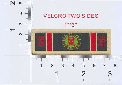 Image of COVID 19 SERVICE RIBBON PATCH (2-PACK)