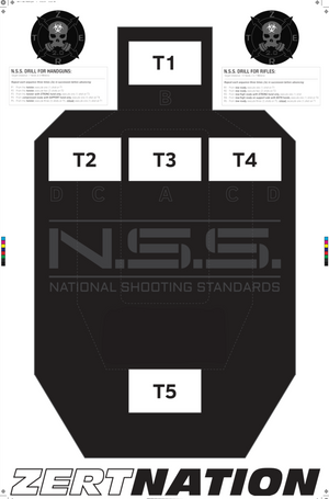 N.S.S. National Shooting Standards Target