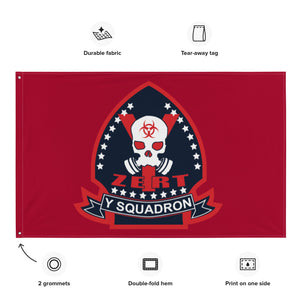 ZERT Y Squadron Flag - RWB
