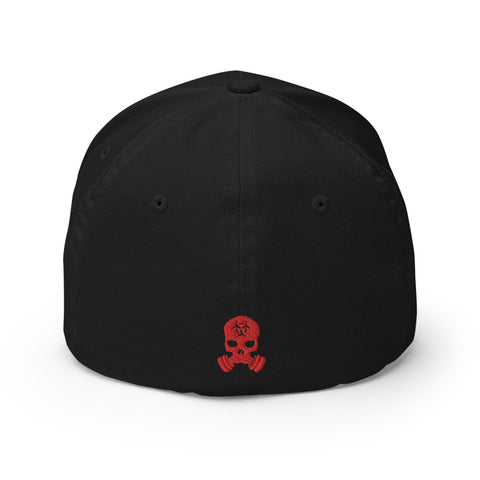 Image of ZERT Skull FlexFit Hat - Red Logo