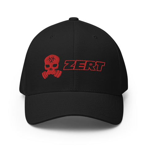 Image of ZERT Skull FlexFit Hat - Red Logo