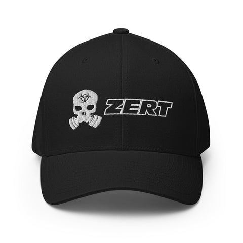 Image of ZERT Skull FlexFit Hat - White Logo