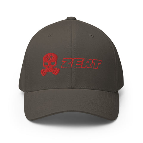 Image of ZERT Skull FlexFit Hat - Red Logo