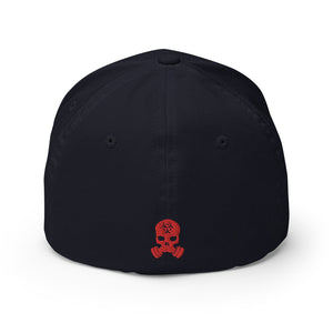 ZERT Skull FlexFit Hat - Red Logo