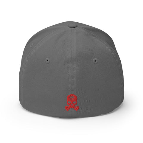 Image of ZERT Skull FlexFit Hat - Red Logo