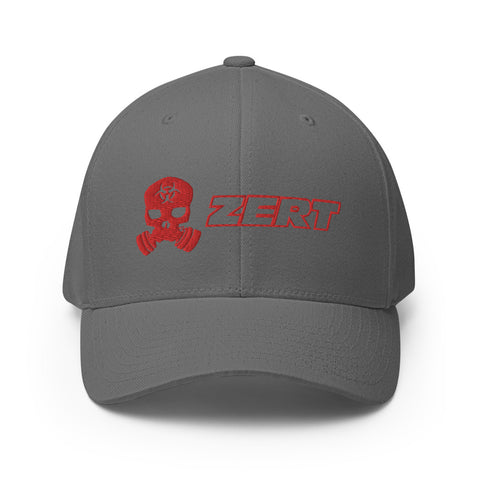 Image of ZERT Skull FlexFit Hat - Red Logo