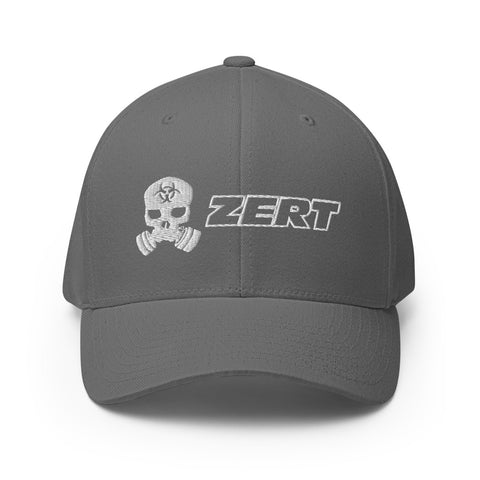 Image of ZERT Skull FlexFit Hat - White Logo