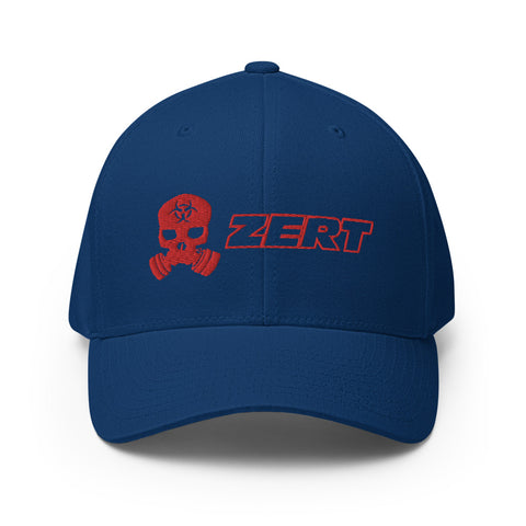 Image of ZERT Skull FlexFit Hat - Red Logo