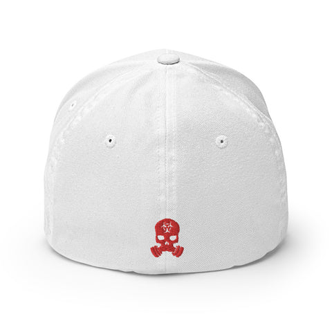 Image of ZERT Skull FlexFit Hat - Red Logo