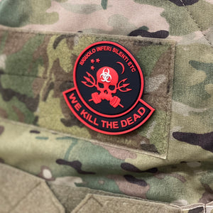 We Kill the Dead PVC Patch - Red & Black