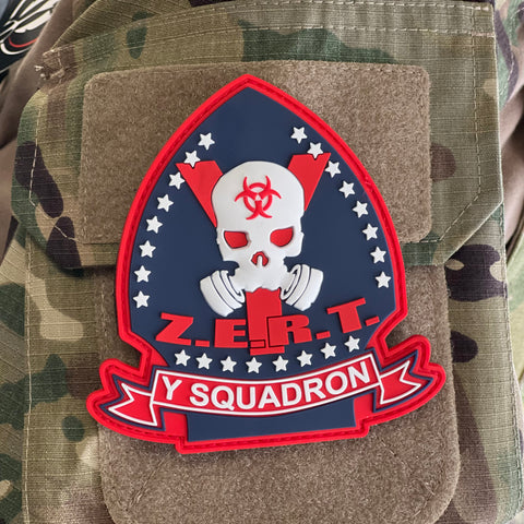 Image of Y Squadron Patch - Red, White & Blue