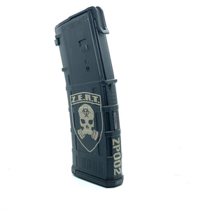 ZERT Magpul PMAG Custom Call Sign Laser Engraved 30 Round Magazines (Limited Quantity)