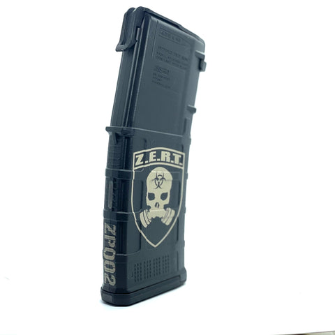 Image of ZERT Magpul PMAG Custom Call Sign Laser Engraved 10 Round Magazines