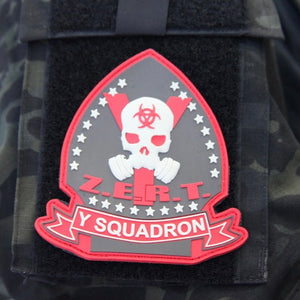 Y Squadron Patch- Gray & Red Variant