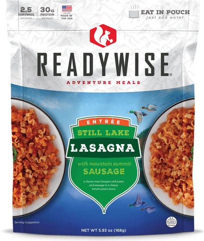 Image of ReadyWise Still Lake Lasagna With Sausage - 6 Pack Case