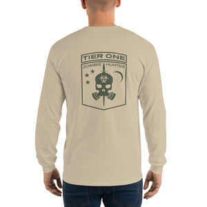 Tier One Zombie Hunter OD Green Men’s Long Sleeve Shirt