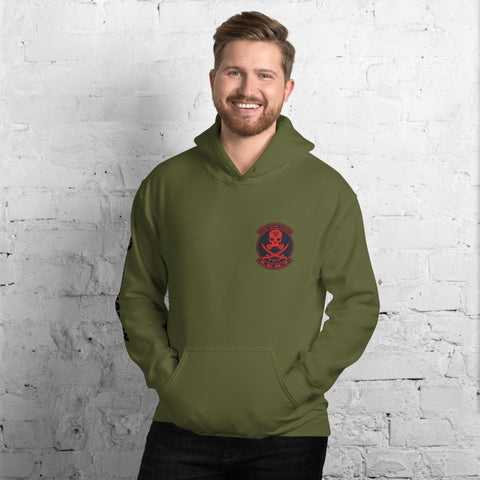 Image of ZERT North Carolina State Troop Unisex Hoodie - Black ZERT Nation Sleeve Logo