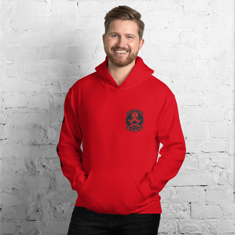 Image of ZERT North Carolina State Troop Unisex Hoodie - Black ZERT Nation Sleeve Logo