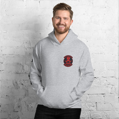 Image of ZERT North Carolina State Troop Unisex Hoodie - Black ZERT Nation Sleeve Logo