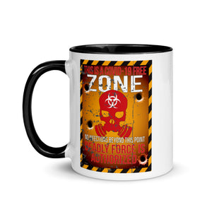 COVID Free Zone Mug with Color Inside